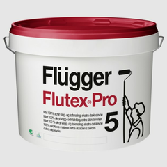 30842 Краска Flugger Flutex Pro 5 для потолка, для стен 9.1 л