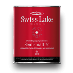 Краска Swiss Lake Semi-matt 20 моющаяся краска для влажных помещений 9 л