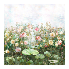 Rose-garden-Color-1 Фреска Affresco Цветариум